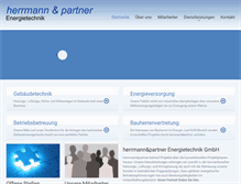 Tablet Screenshot of herrmannpartner.ch